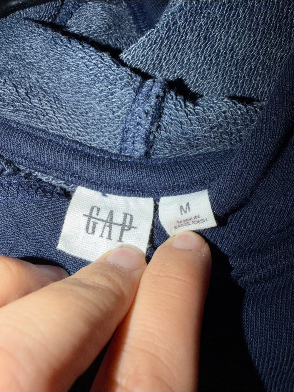 GAP MENS  Navy Blue Logo Hoodie Jacket